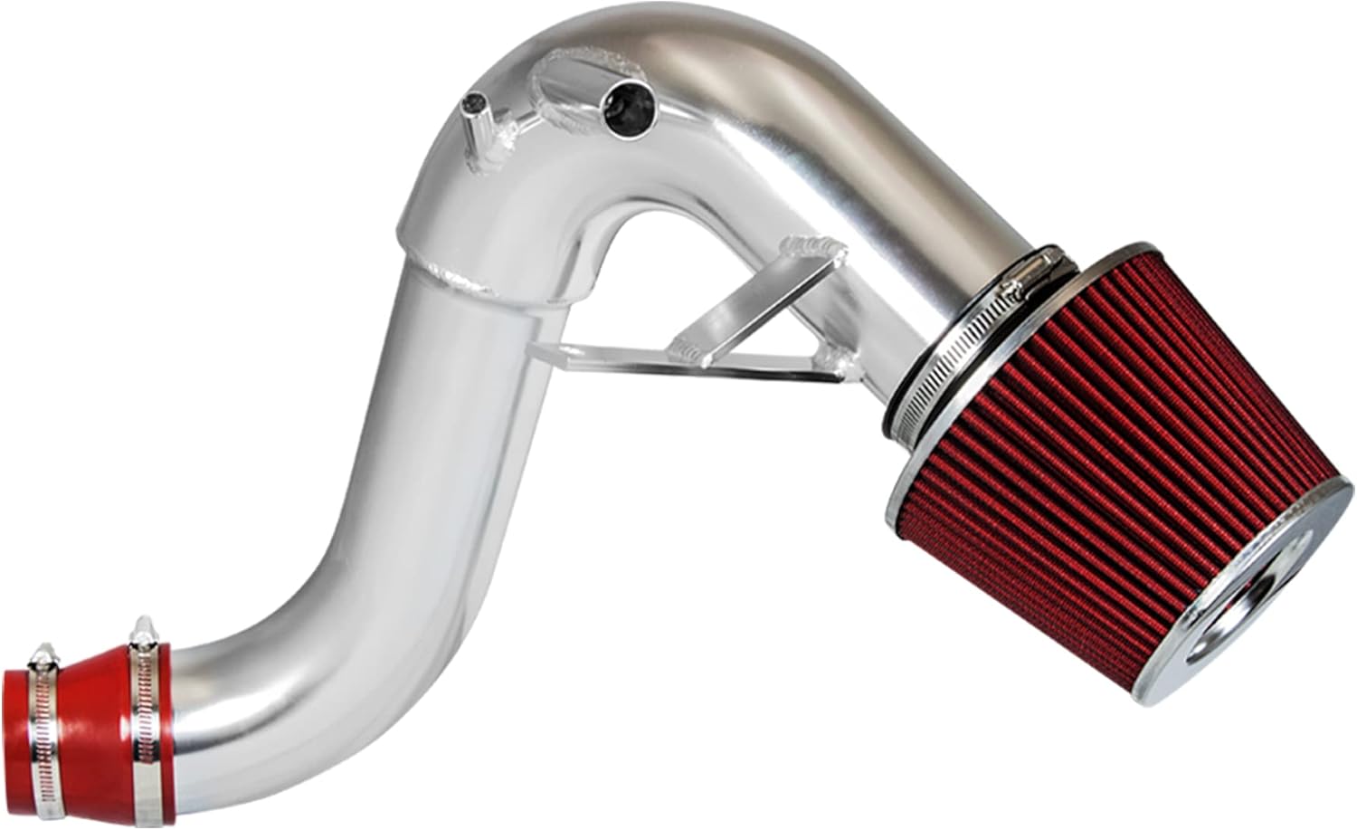 Cold Air Intake System with Heat Shield Kit + Filter Combo RED Compatible For 11-14 Sonata 2.0L Turbo / 11-15 Optima 2.0L Turbo