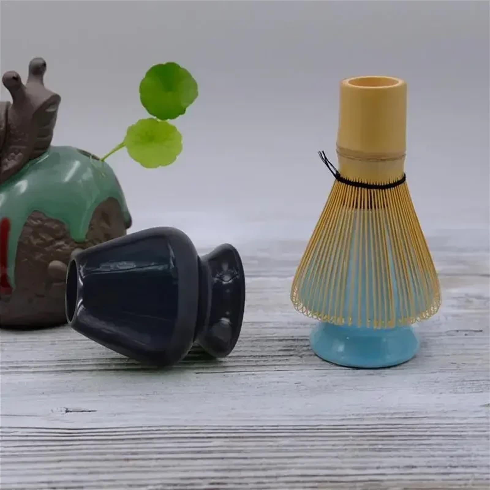 Batidor De Té Verde Matcha, Juego, Cuchara Honda Y Soporte, Accesorios For Te matcha kit(Black)