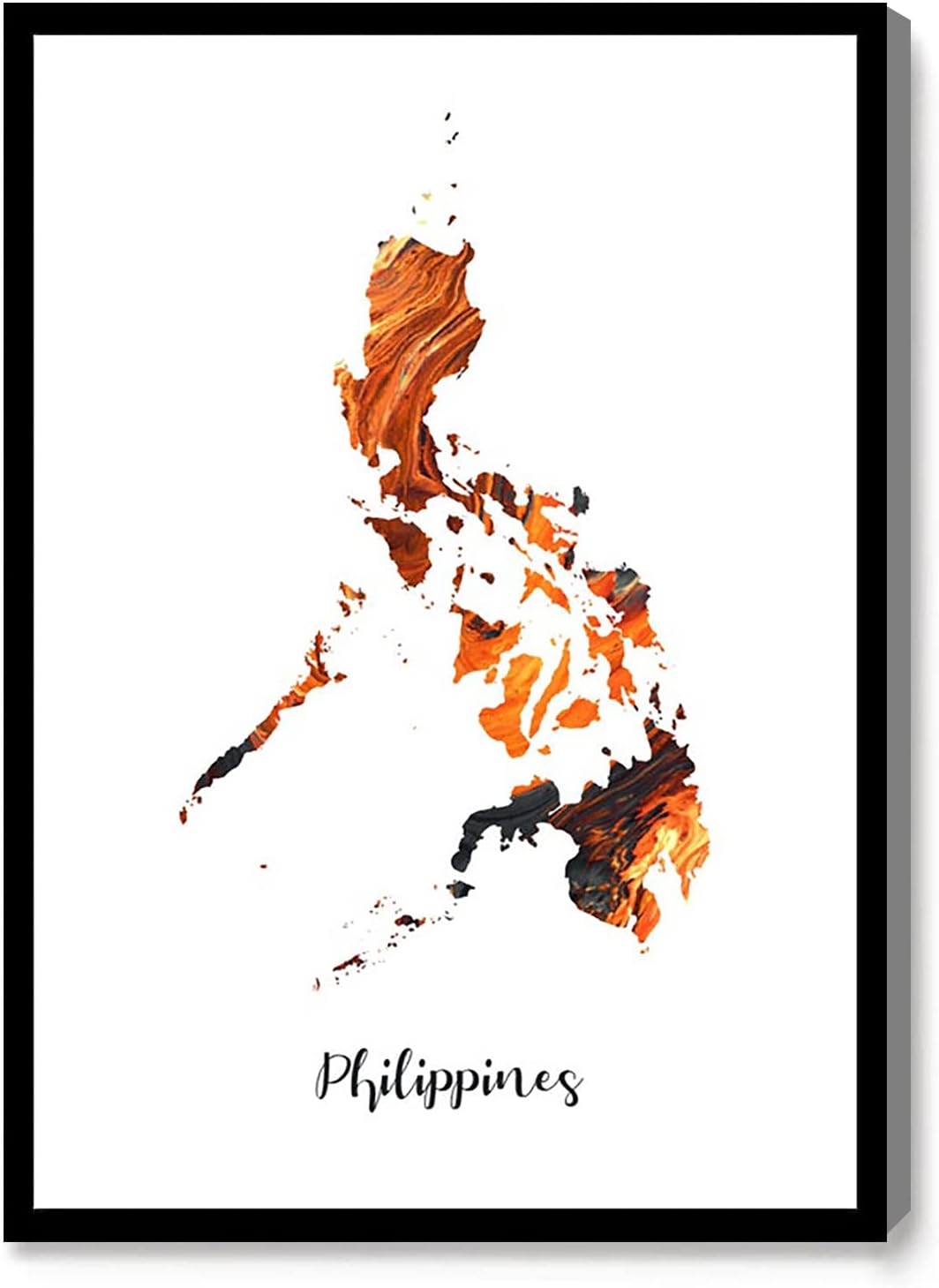CANVAS WALL ART,map canvas wall art,office decor,Philippines Map Philippines Poster