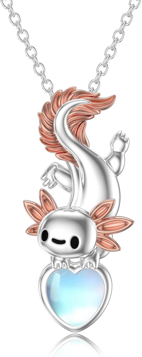 PELOVNY Mouse/Penguin/Fox Necklace for Women 925 Sterling Silver Animal Pendant Necklace Birthday Christmas Jewelry Gifts for Mom Daughter Wife Sister