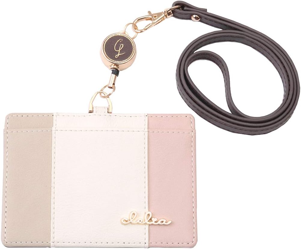 [クレリア] Clelia パスケース 定期入れ レディース リール＆ネックストラップ付き 社員証入れとしても使える IDカードホルダー Riberteシリーズ 【CL-11731】 (サクラ)