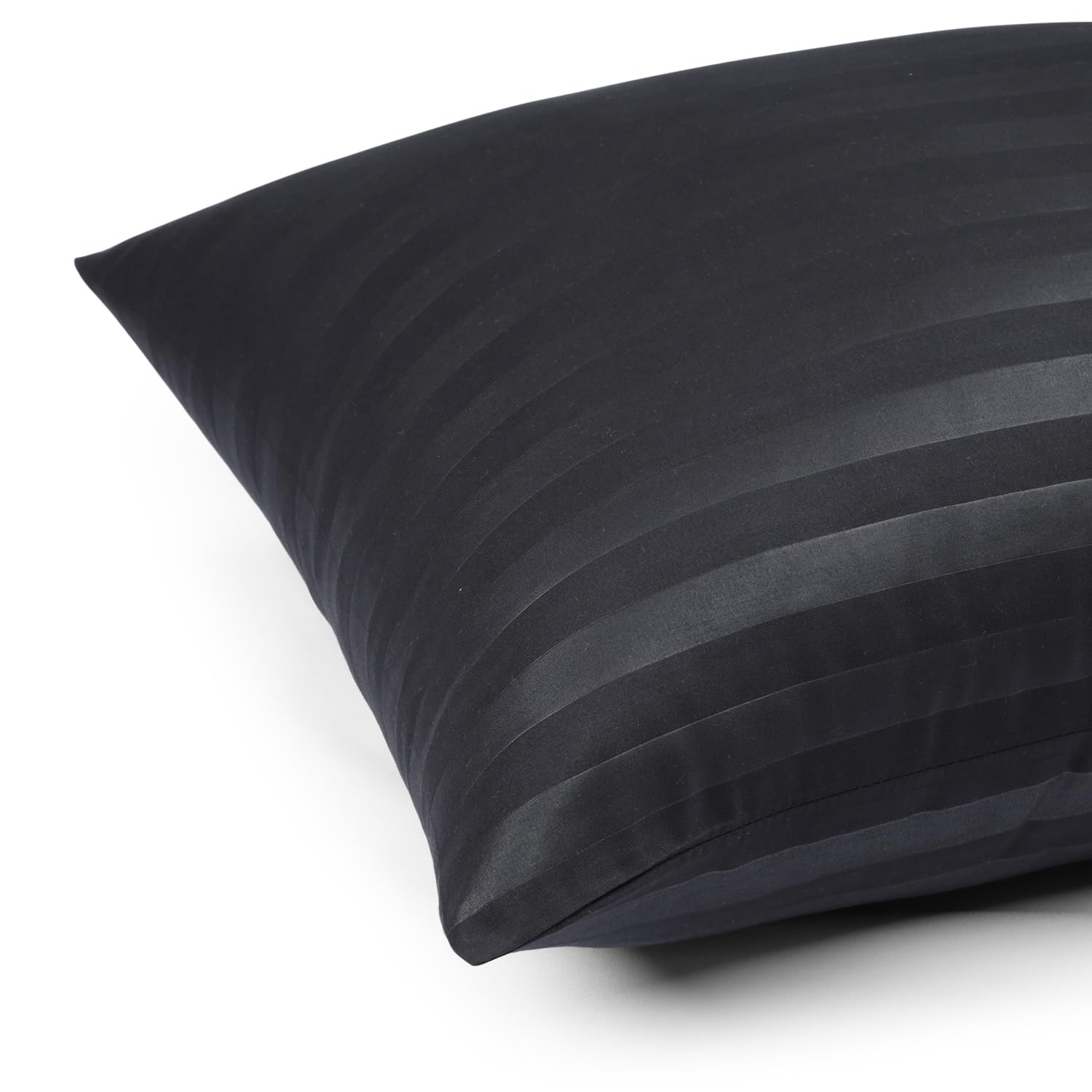 Moonlight Bedding Pillow cases 2 pack, Black Stripe 50x75cm Luxury Pillowcase 100% Microfiber Hotel Quality Pillow Cover - Image 2