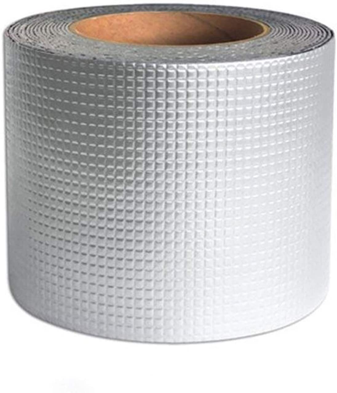 VBM Aluminium Self Adhesive Foil Tape Permanent Leak Proof All Weather Patch, UV Resistant Rubber Tape Waterproof for Roof Pipe Repair Silver Super Sealing Aluminium Duct Repair Tape(10 CM x 5 Meter) (B09MNH8FNX) Amazon Price History, Amazon Price Tracker