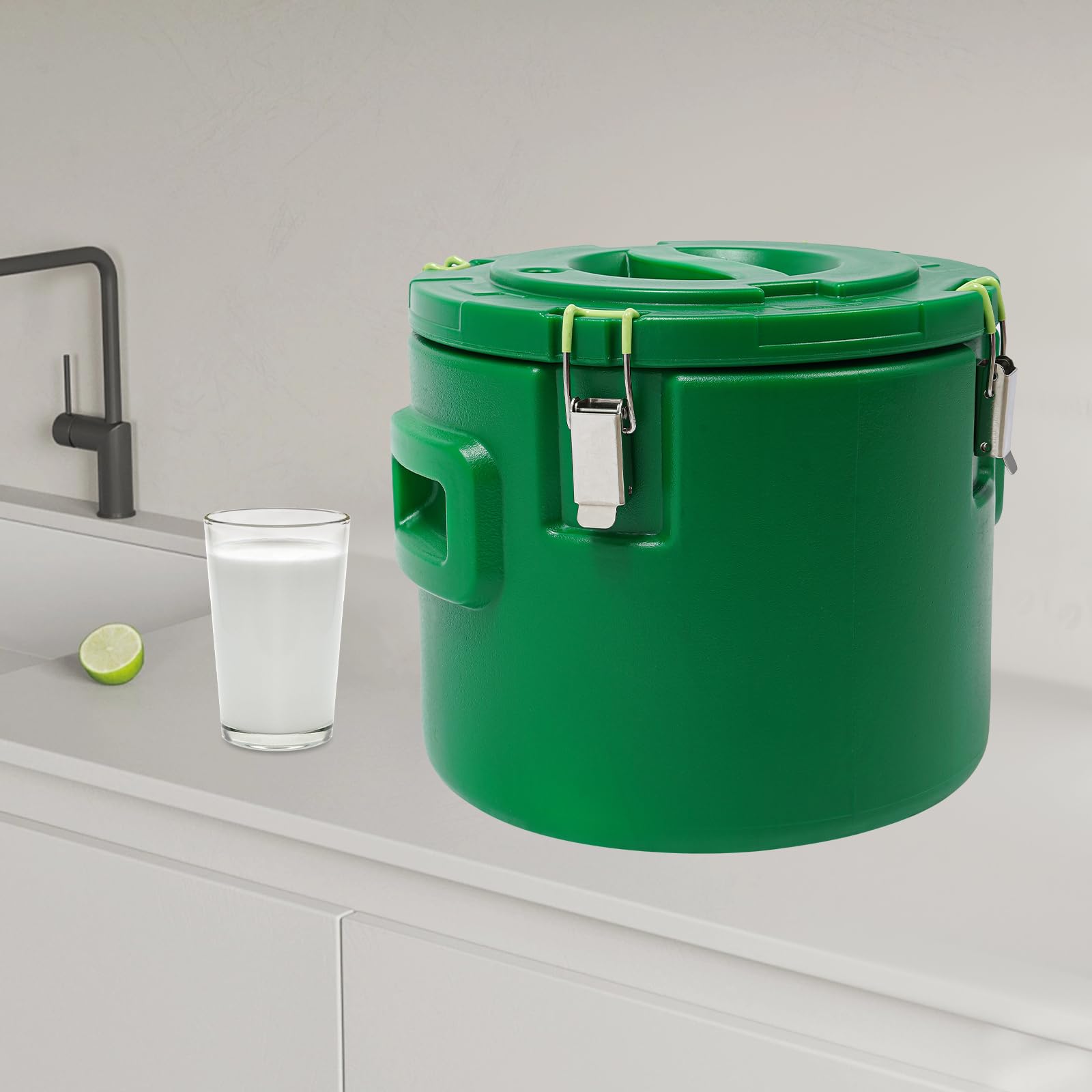 Termo para comida, recipiente térmico, recipiente para gastro, bidón de agua, caja de comida, recipiente aislante, 15 litros, aislamiento para caliente y frío, ideal para fiestas, camping