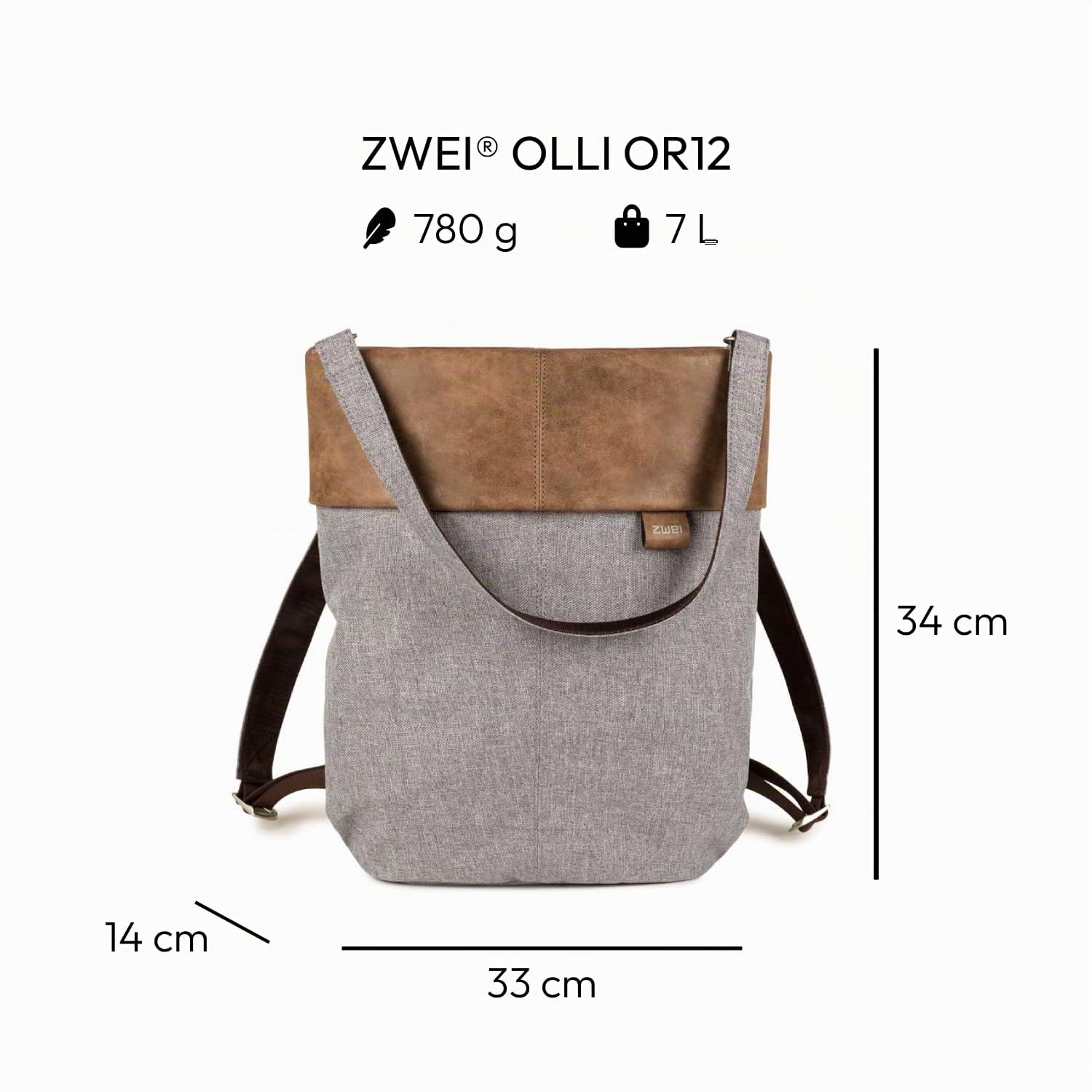 Zwei Damen Olli Or12 Rucksack (1er Pack)