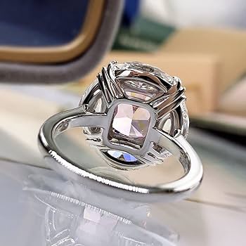 ピンクダイアモンドのシルバーリング Amazon.co.jp: 結婚指輪 - S925 シルバー リング, 高炭素