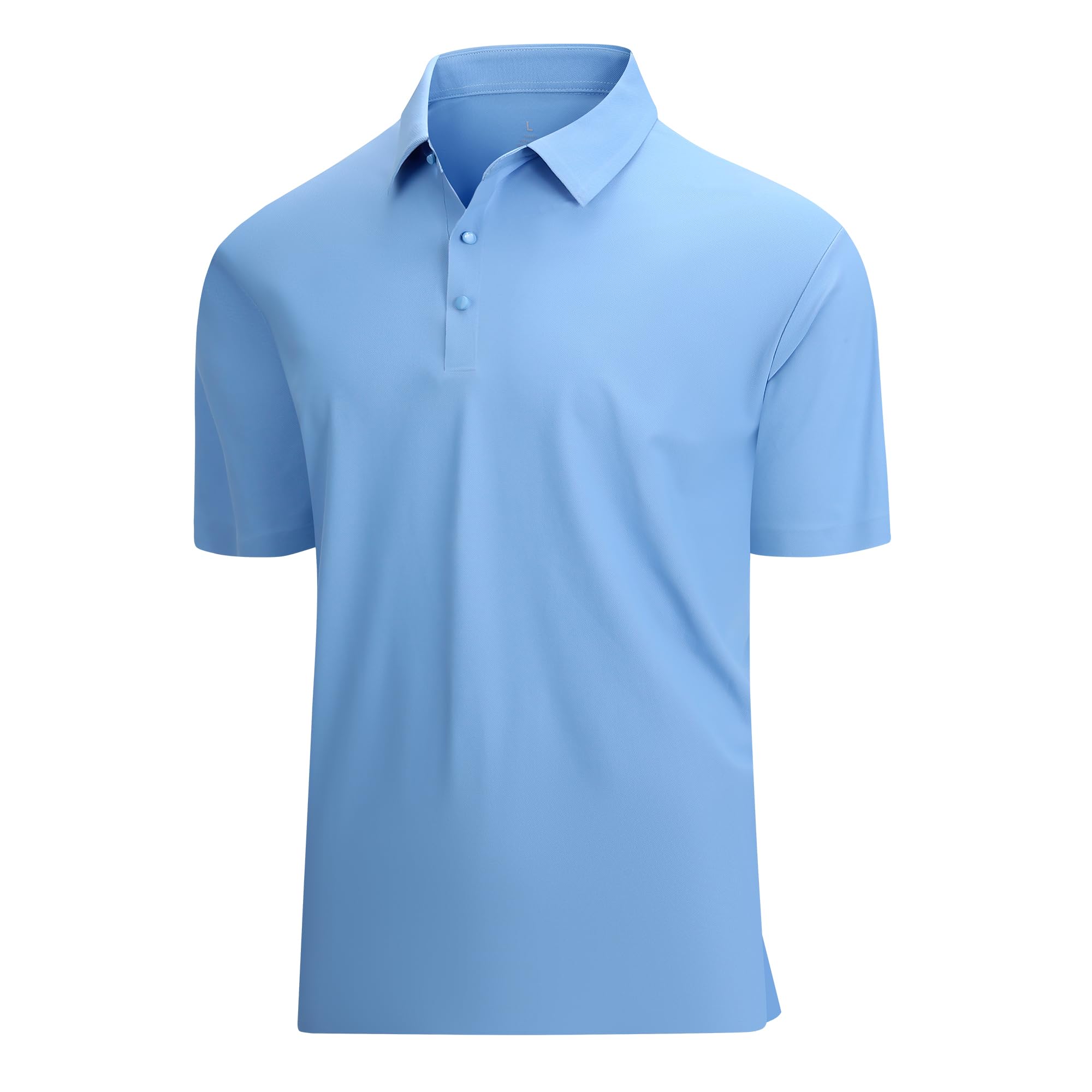 SAMERM Golf Shirts for Men Super Stretch Jacquard Dry Fit Golf Polo Moisture Wicking Short Sleeve Polo Shirts for Men