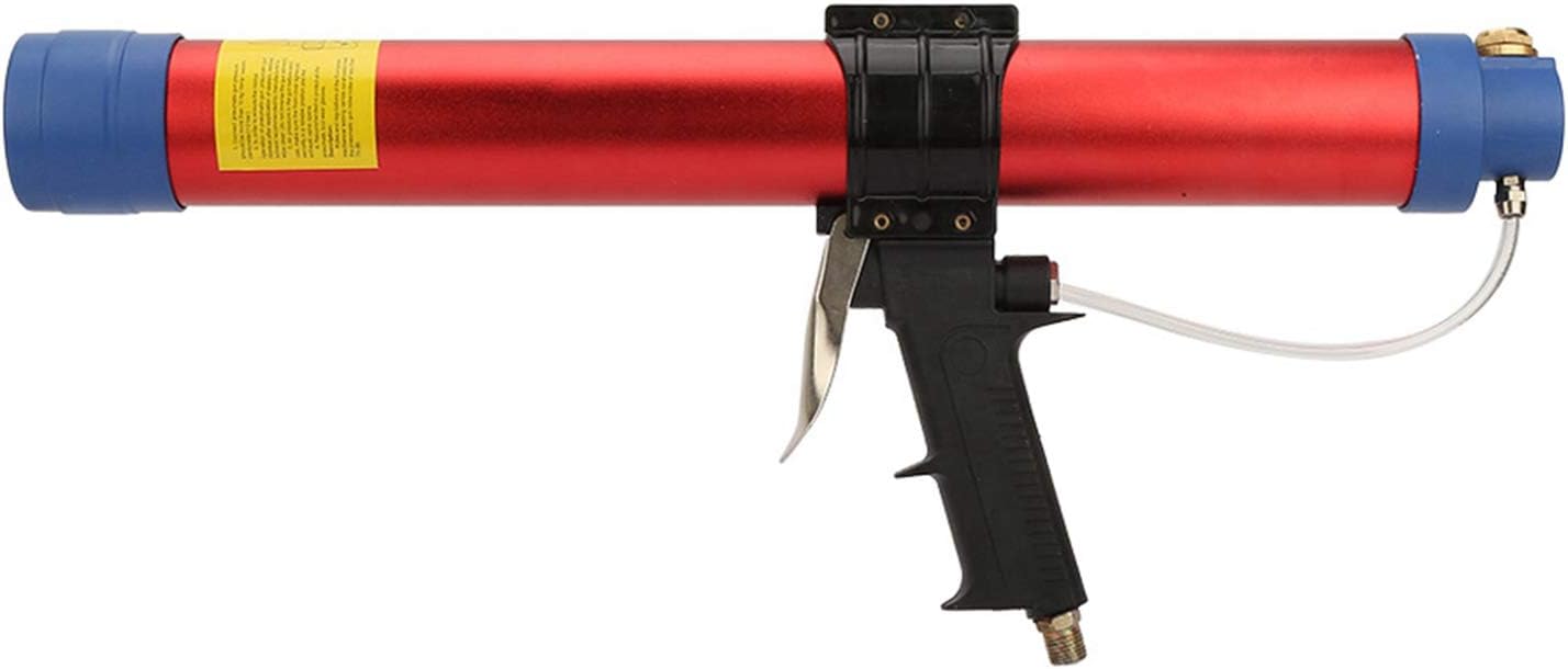 Soft Pneumatic Glue Gun, Air Glue Gun with Speed Indicator for Architectural Decoration (600ml)