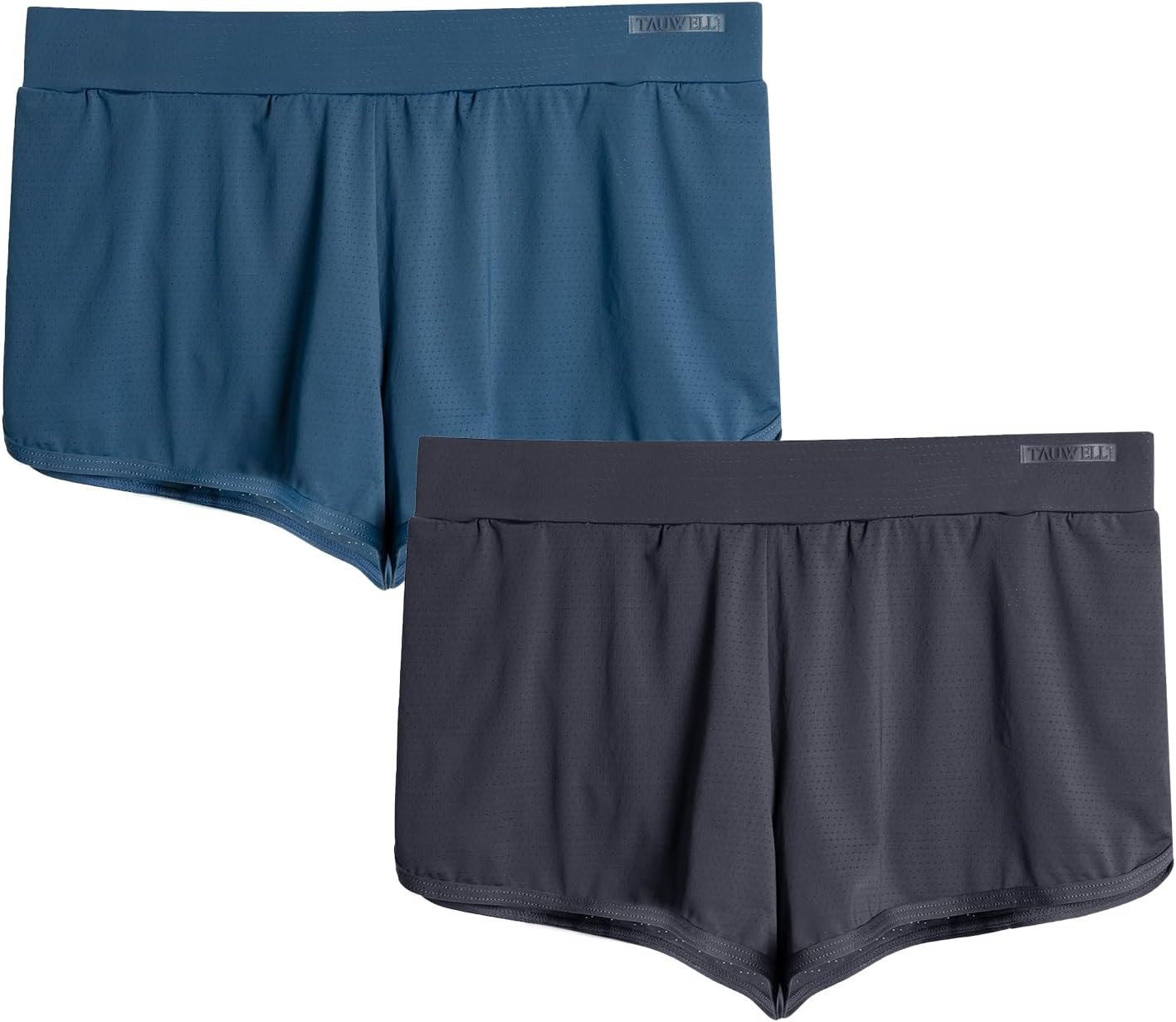 2 Pack Mens Mesh Shorts 3 Inch Inseam Gym Running Sweat Shorts Jockstrap Large Split Sides