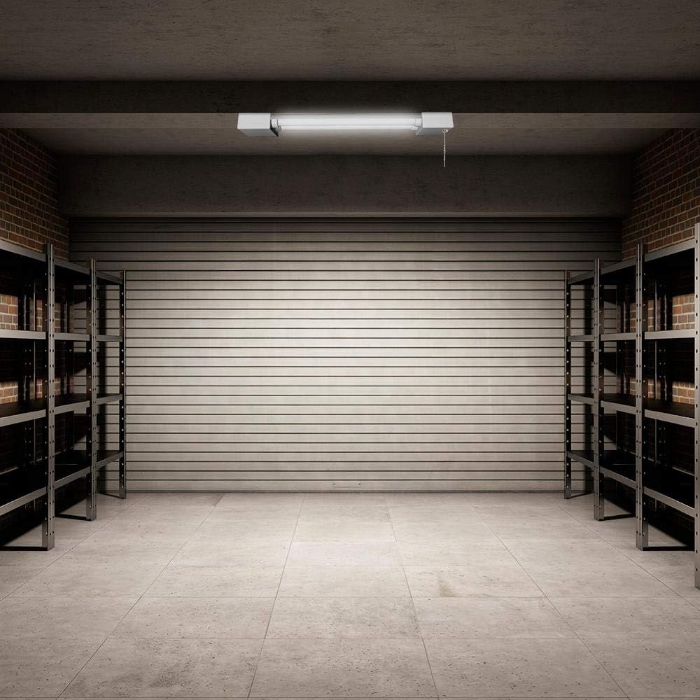 Commercial Electric 3 ft. 2-Light 45-Watt White Integrated Utility LED Shop Light