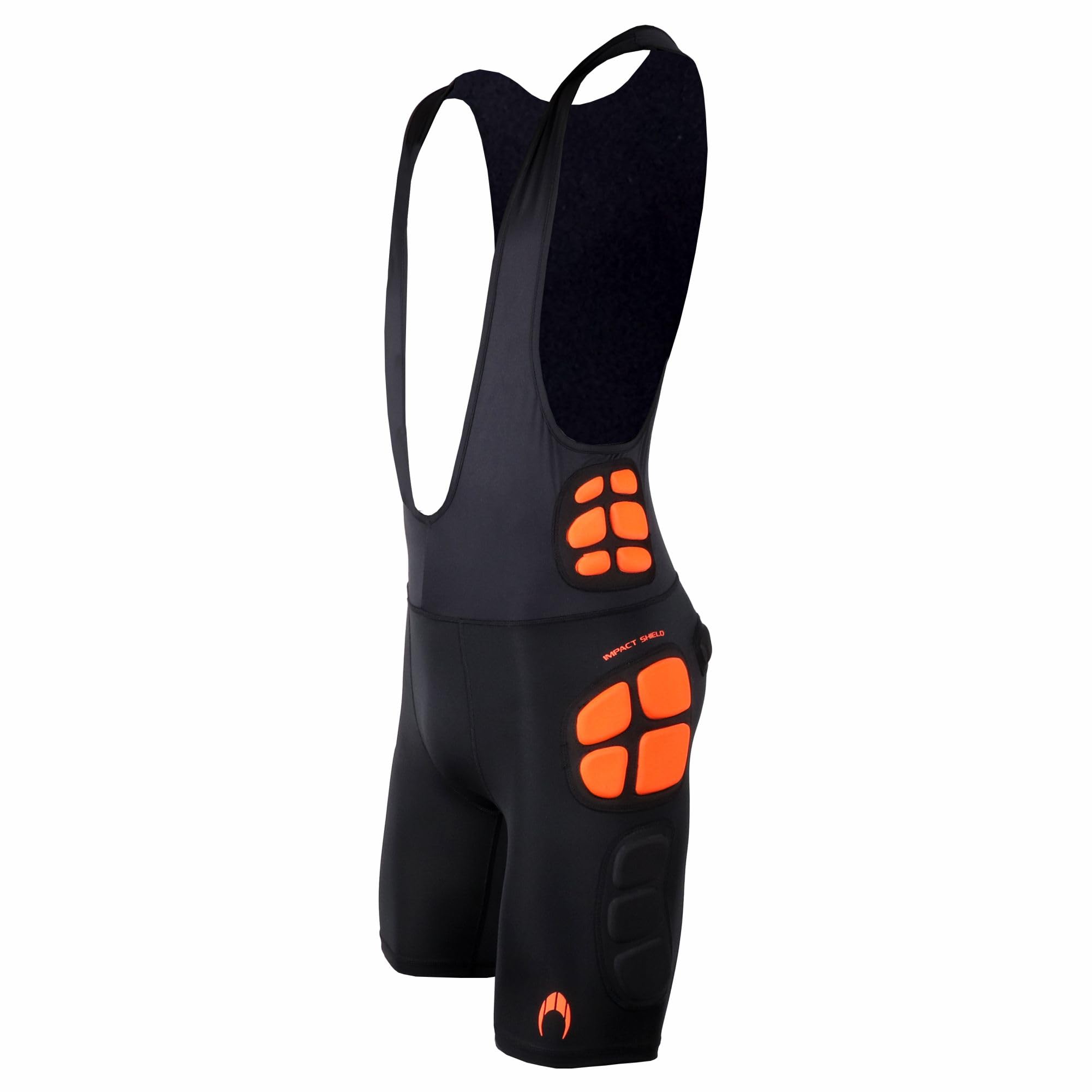 HO Soccer Pantalones Cortos de Portero con Tirantes GK Bib Impact Shield, Unisex Adultos.