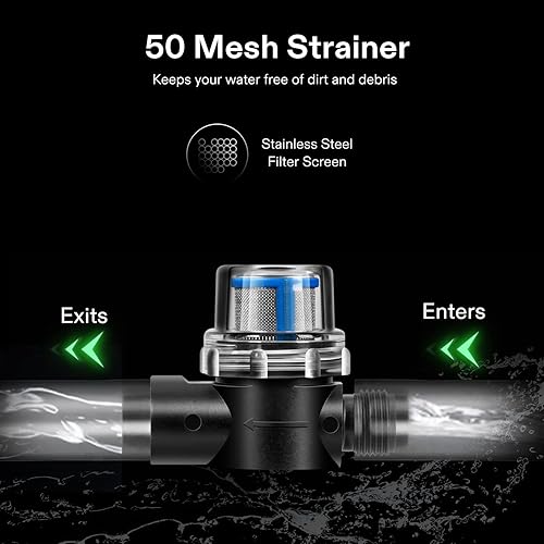 Miniatura 5 de Bomba de presión de agua, bomba de agua de diafragma de 110 V, 5.5 GPM, 70 PSI, incluye adaptadores de manguera de jardín de 1/2 y 3/4 pulgadas,