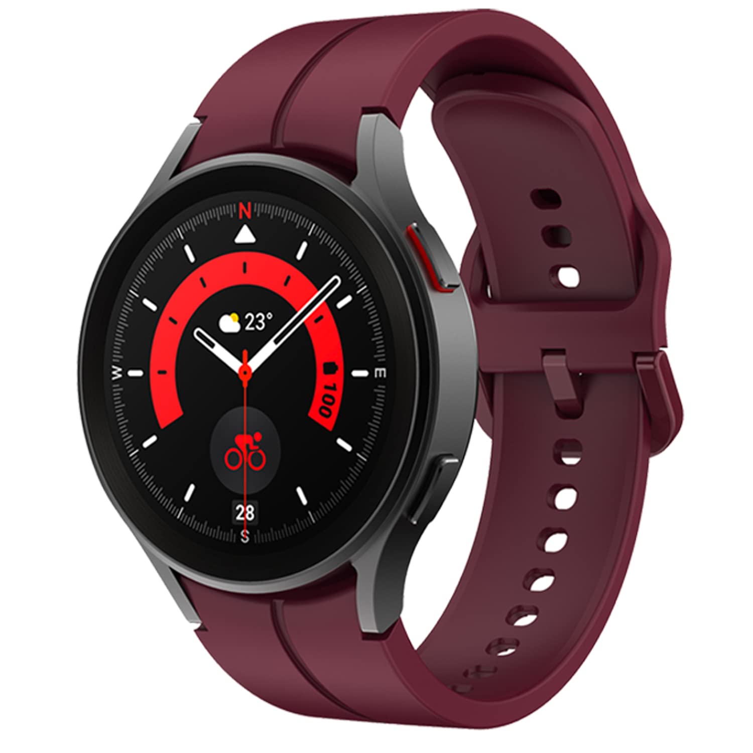 MinggoGalaxy Watch 5 Bands 40mm 44mm/ Galaxy Watch 5 Pro Band 45mm, No Gap Watch Band Replacement for Galaxy Watch 4 Band 40mm 44mm/ Galaxy Watch 4 Classic Band 42mm 46mm