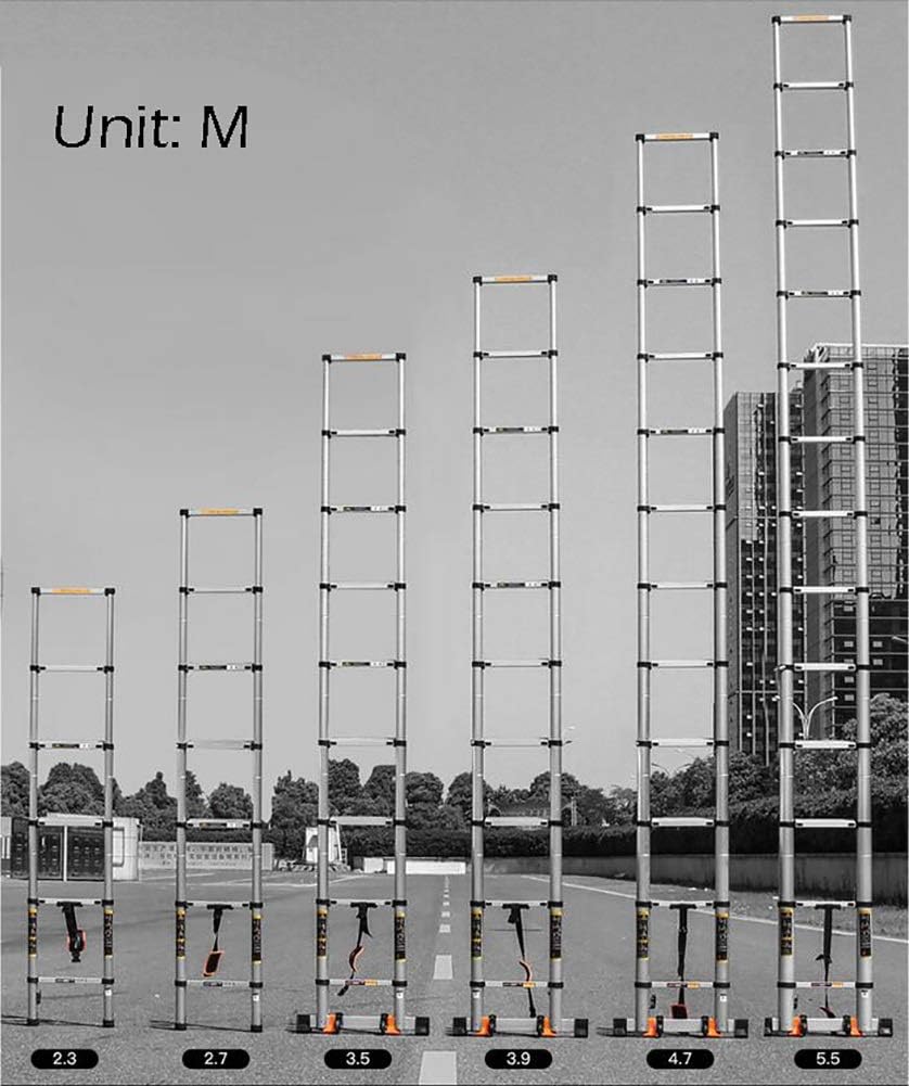 Telescopic Ladders Multi-Purpose Extendable Ladder telescopic ladder Telescopic Extendable Ladder Telescopic Extendable Ladder Folding, Multi-Purpose Aluminium Straight Ladder for Constructi vision