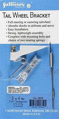 Sullivan Products Tailwheel Bracket .20-.40 SUL859 Wheels Gear Retracts & Accys