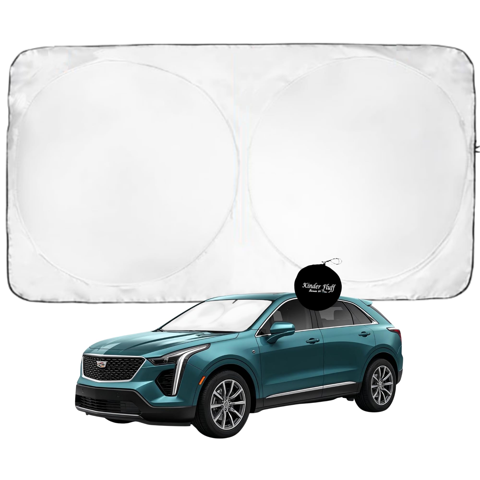 Windshield Sun Shade - Certified 99.87% UVB & 99.02% UVA Protection for car