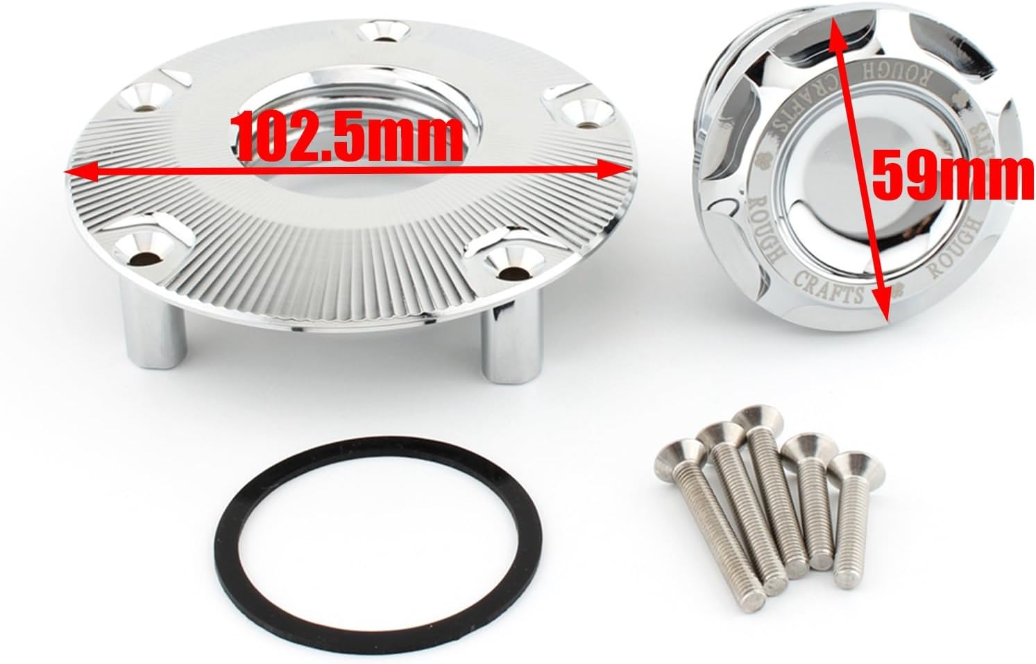 Aluminum Mount Flush Pop Up Vented Fuel Tank Gas Cap Cover Fit For Harley-Davidson X350 2023 Chrome