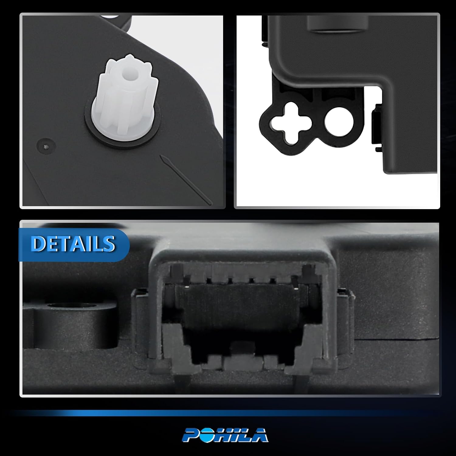 HVAC Heater Blend Door Actuator with Gear Compatible with 2011 2012 2013 Jeep Grand Cherokee Dodge Durango Replaces 68079488AA 68079488AB 604-045