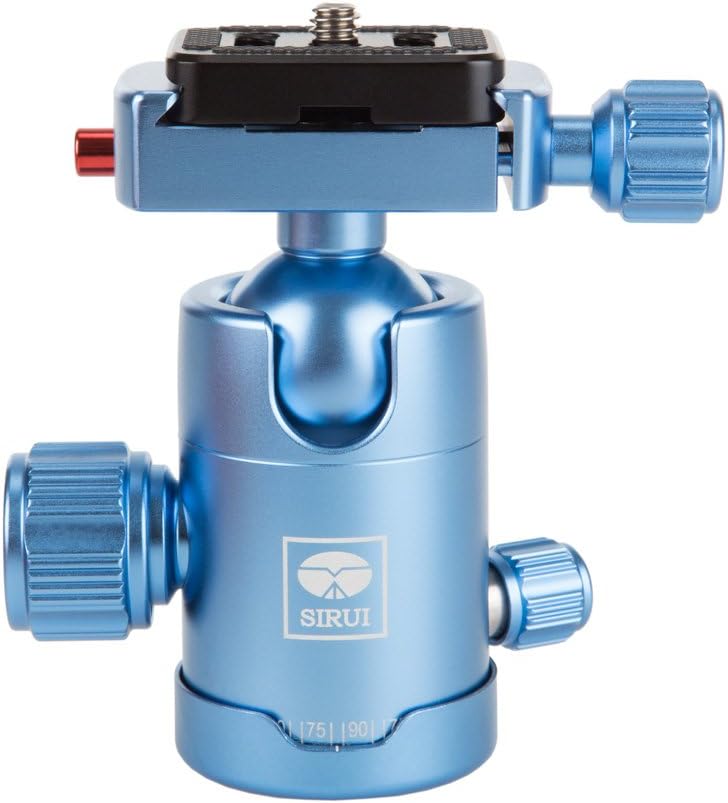 SIRUI 10S Black Ball Head Tripod/Height 88 mm. Weight 0.22kg, Load 4 kg with Quick Release Plate Ty C10 Black BLUE