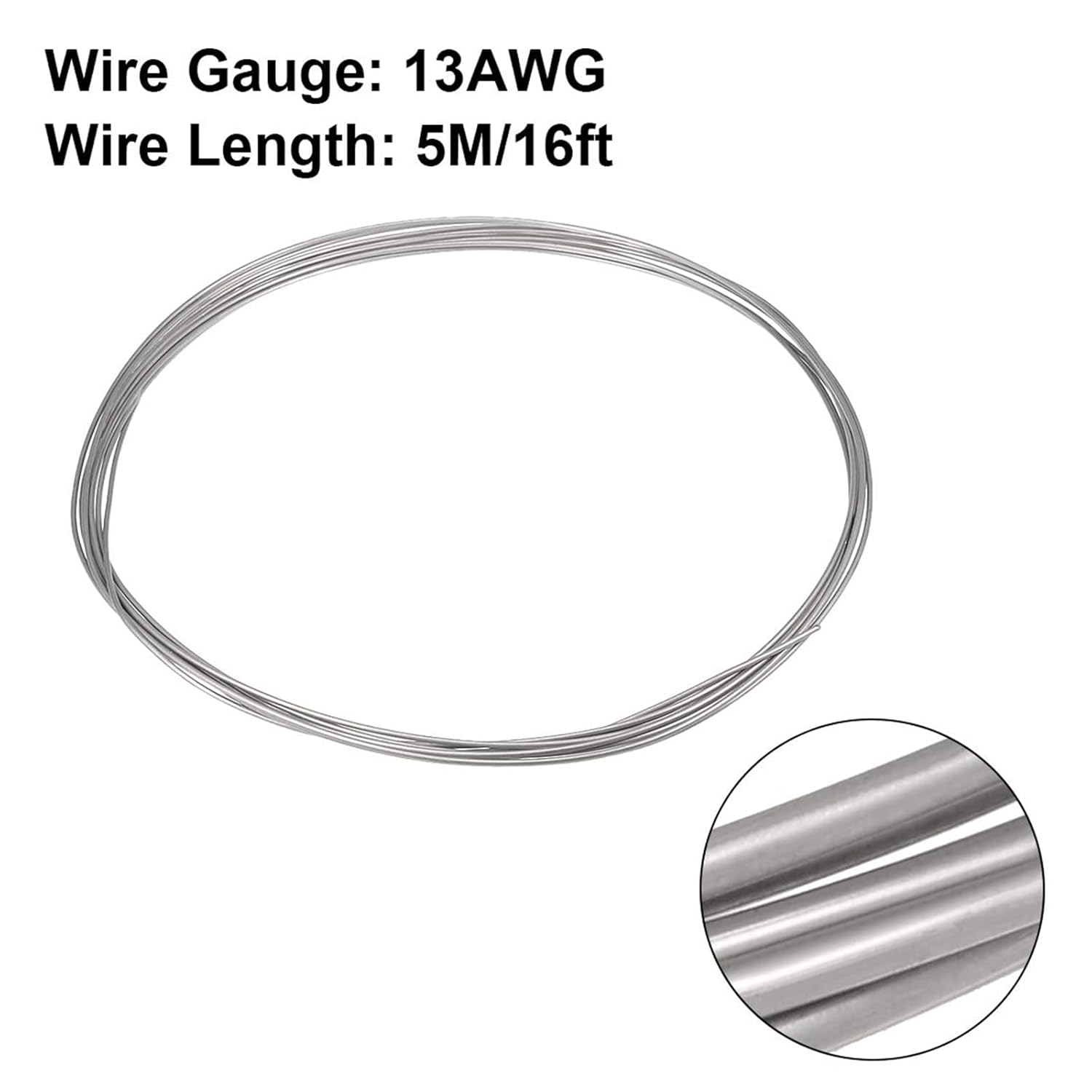 Heater Wire 1.8mm Wrapping Resistor Nickel Chromium Alloy Cr20Ni80 Electric Heating Wire 5m for Heating Elements 16ft