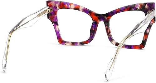 Miniatura 7 de Zeelool Elegante marco de gafas de mariposa con lente transparente sin receta para mujeres ZJGX654633
