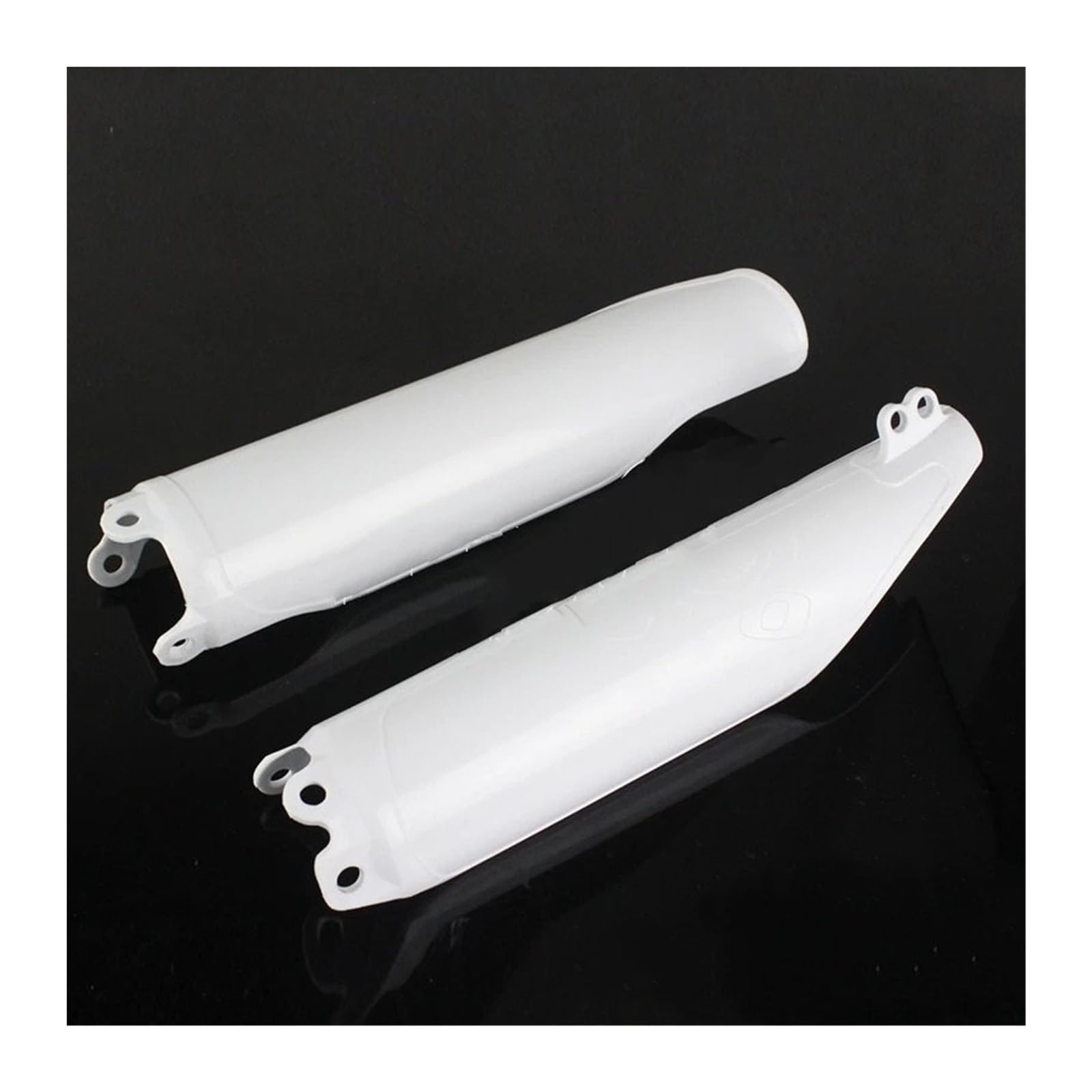 Protectores de horquilla para evitar fugas de retenes en Honda CRF250 cubierta de plástico blanco 4