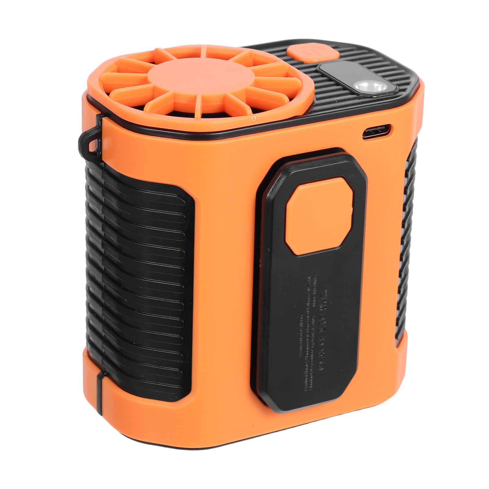 Ventilador portátil de cintura contra el calor extremo en actividades al aire libre