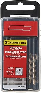 XB-DW10 Cutting Drywall Tools,5/32 Inch Drywall Guidepoint Cutting Bits for RotoZip Spiral Saw (10 Pack), Drywall Router Bits for Roto Tool