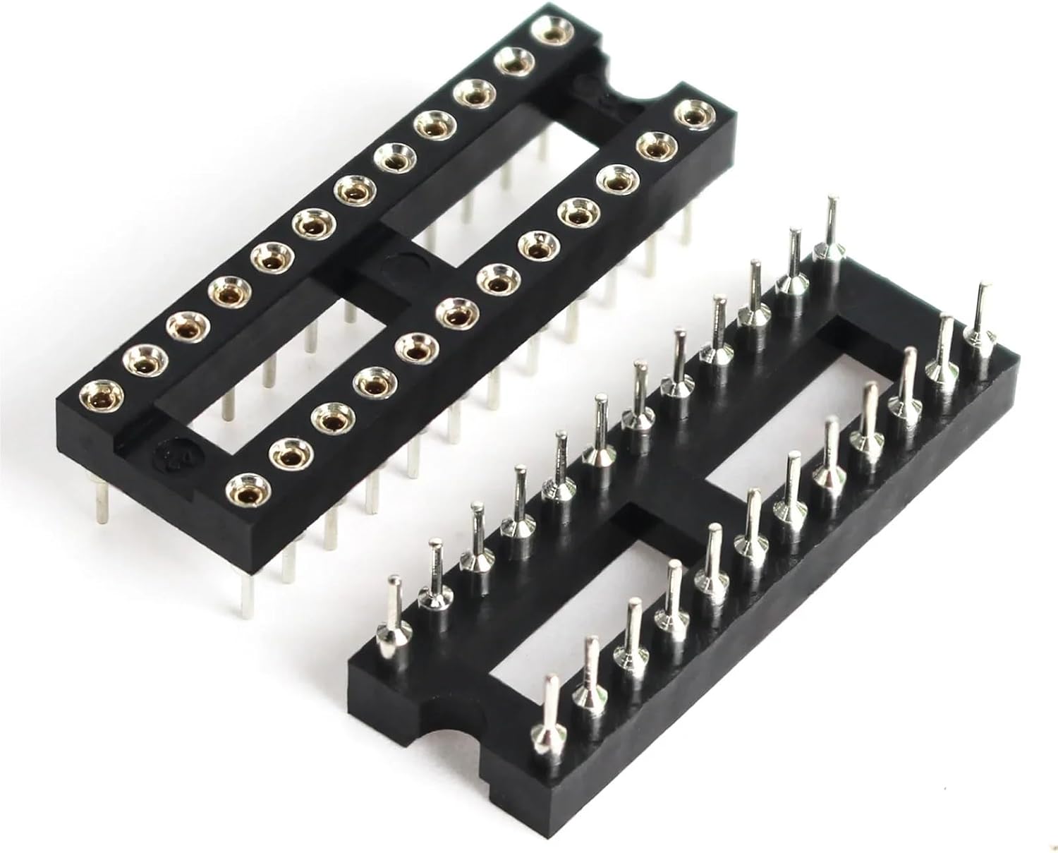 10PCS Circular IC Socket DIP6 DIP8 DIP14 DIP16 DIP18 DIP20 DIP24 DIP28 2.54mm Pin Connector Socket 6 8 14 16 18 20 24 28 Pin(DIP20pin-10PCS)