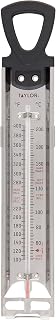 Taylor 12-Inch Stainless Steel Candy & Deep Fry Thermometer with Adjustable Pan Clip - Precise for Frying, Candy, Brewing (100-400°F)
