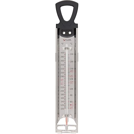 Taylor Stainless Steel Candy Deep Fry Food Cooking Kitchen Thermometer, 12 Inches