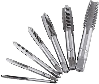 LANTRO JS 7pcs Metric Thread Steel Thread Tool, Thread Tool, M3, M4, M5, M6, M8, M10, M12, Thread Drill Tool Set
