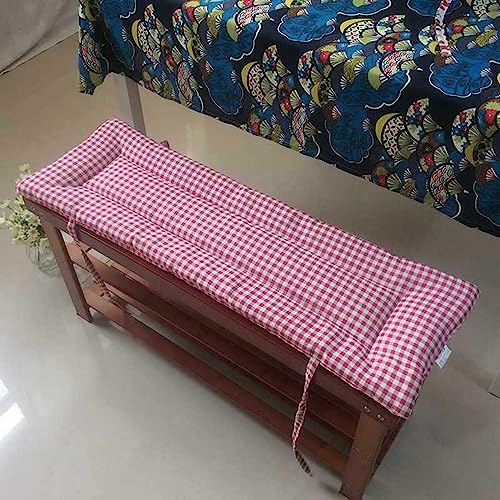 LTSRLL Cojín grueso de repuesto para banco de patio al aire libre, 150 x 40 cm, para interiores, sofá tatami, cojín de asiento de ventana de bahía, cojín de banco de cocina, cojín de banco de jardín
