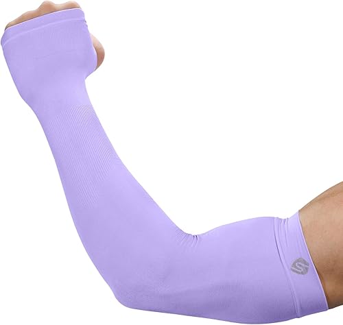 Mangas de brazo para hombres y mujeres, protección solar UV, cubierta de compresión para calentador