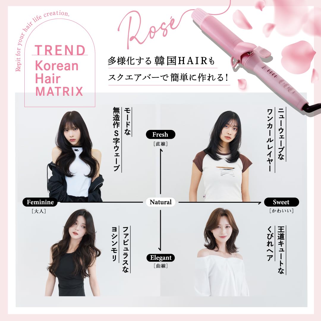 Amazon | クレイツ Repit スクエアバー 40mm ロゼ CSB-AG40P 海外兼用