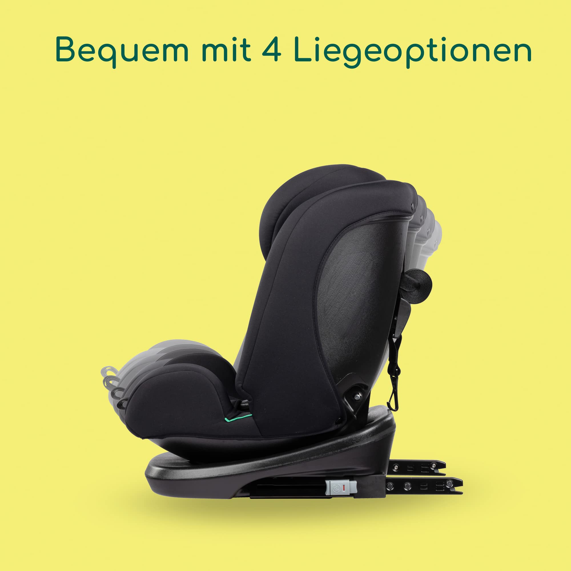 Bebeconfort EverFix i-Size Kindersitz, Vorwärtsgerichteter Kindersitz, ISOFIX-Kindersitz, von 15 Monaten bis zu 12 Jahren, 9-36 kg, 76-150 cm, Black Mist