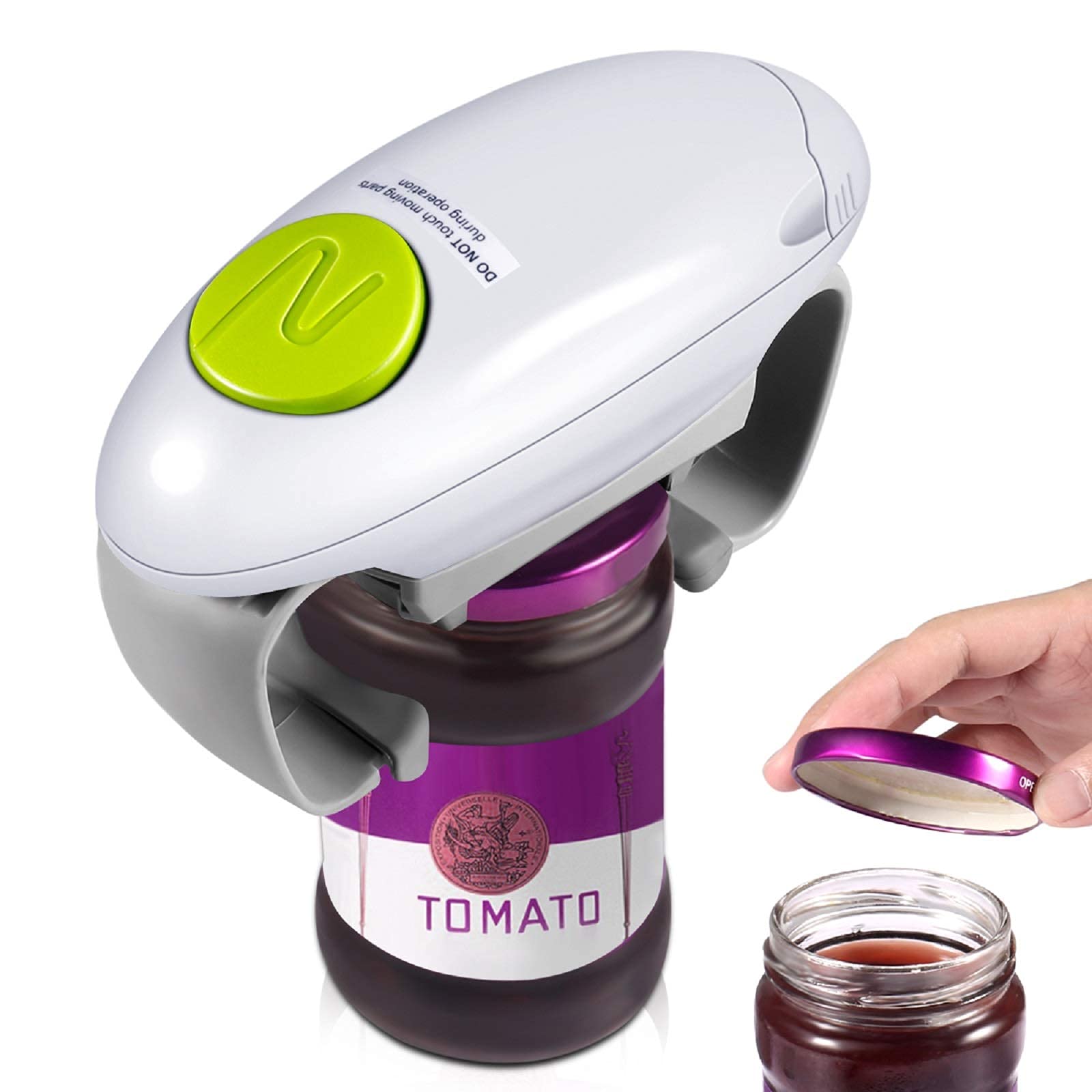 NALACAL Electric Jar Opener, Automatic Jar Opener, Bottle Opener, Electric Jar Opener for Seniors With Arthritis, Weak Or Rheumatoid Hands