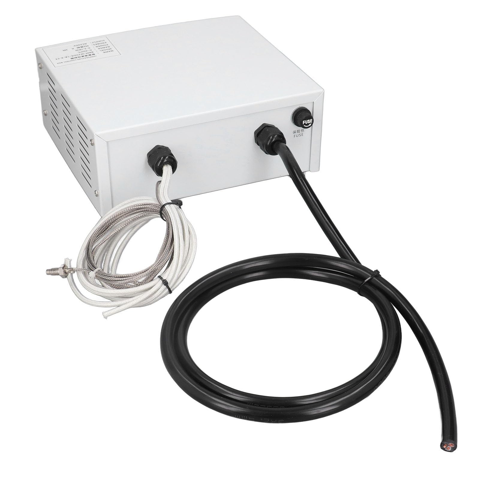 Marhynchus Controlador de Temperatura PID, Termostato con Pantalla Digital y Sonda M6, 0-400℃ AC220V para Horno IR y Máquina de Curado UV (1 metro)