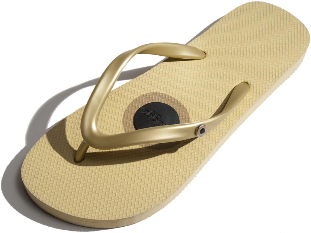 Women's Flip Flop, Gold, 5 M US