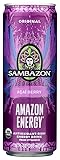 Sambazon Organic Amazon Energy Drink, Original Acai Berry, USDA Certified Organic, Vegan, Gluten Free & Non-GMO, 12 Fluid Ounce (Pack of 12)
