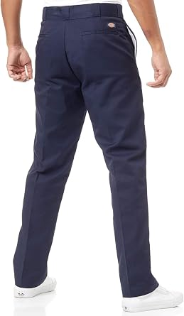 Dickies Mens Original 874 Work Pants Durable Straight Leg Uniform Trousers for Men, Ideal for Industrial or Office Use, Dark Navy, 30W x 34L