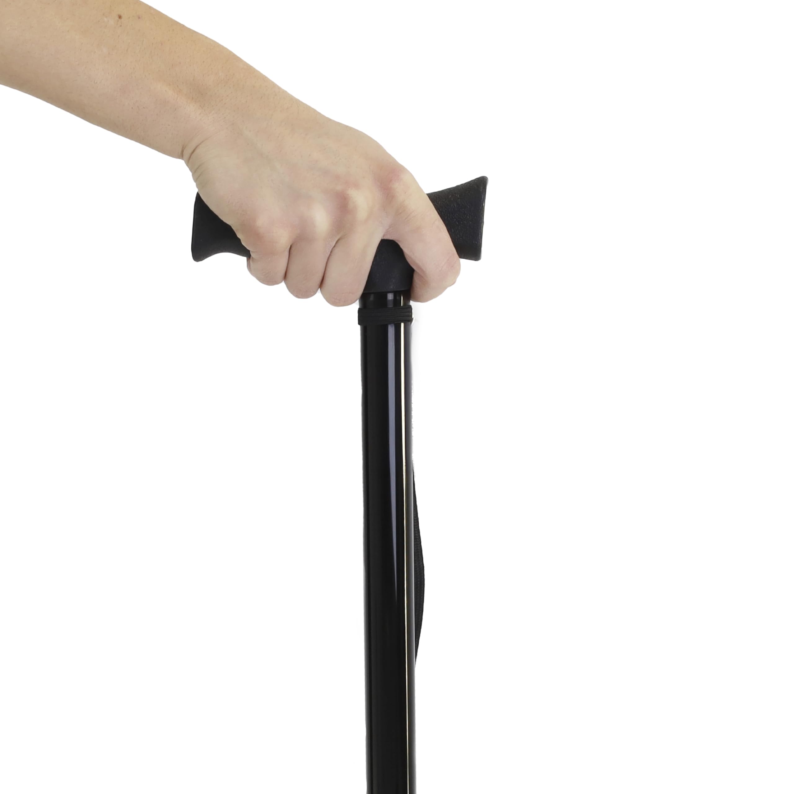 PEPE Mobility Canne Tripode de Marche Réglable (72,5–95,5 cm), Canne 3 Pieds en Acier et Aluminium, 3 Embouts Antidérapants, Jusqu’à 100 kg, Noir