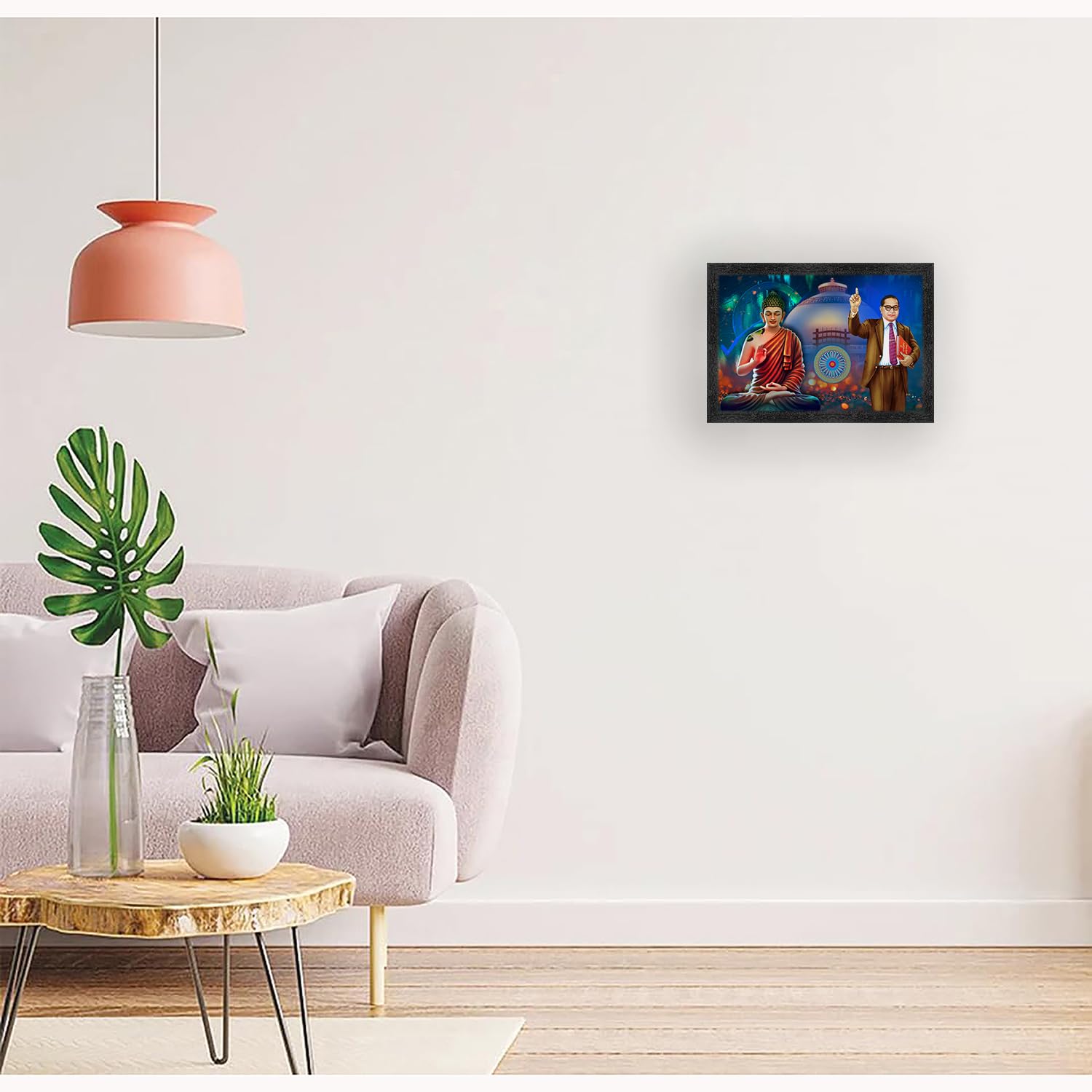 Buddha & Ambedkar Photo Frame - Elegant Wall Art -4