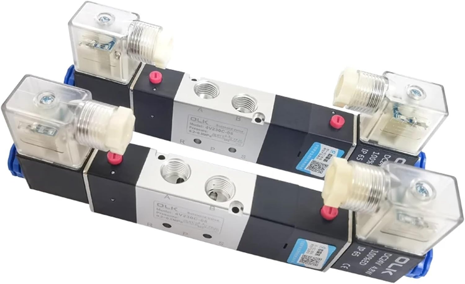 1pcs 4V130C-06 4V230C-08 4V330C-10 4V430C-15 3 Position 5 Port Air Solenoid Valves Pneumatic Control Valves(Coil (1PCS),AC220V)