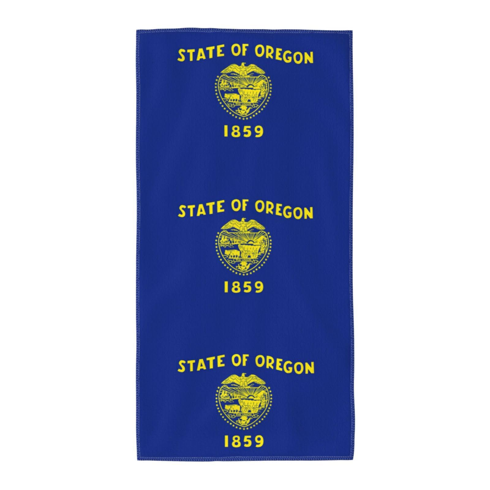 DIEzig Oregon State Flag Fashion Printed Long Bath Towel For Pool Side Seaside Holiday