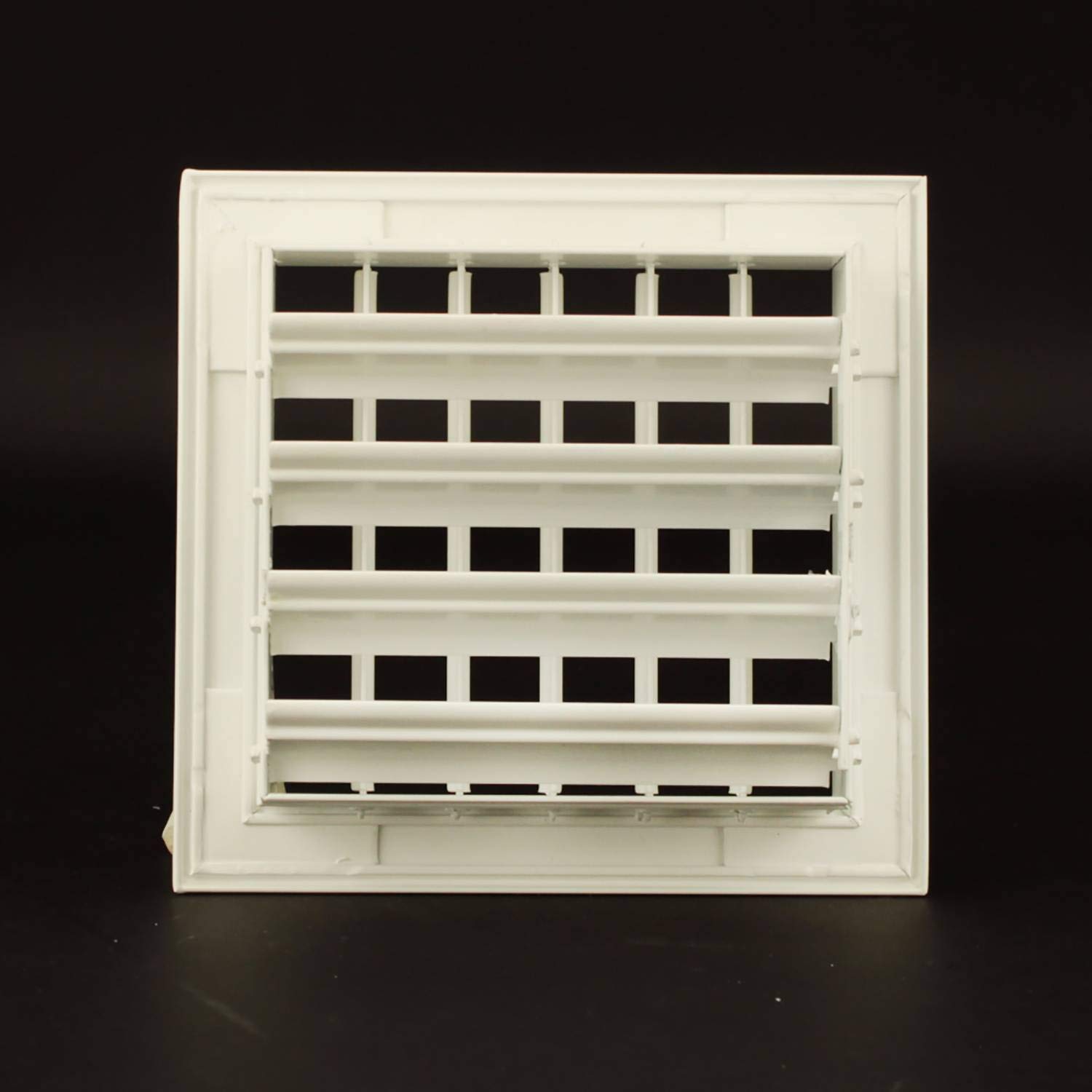 Griglia Bocchetta 16x16cm BIANCA Regolabile con Serranda per Caminetto