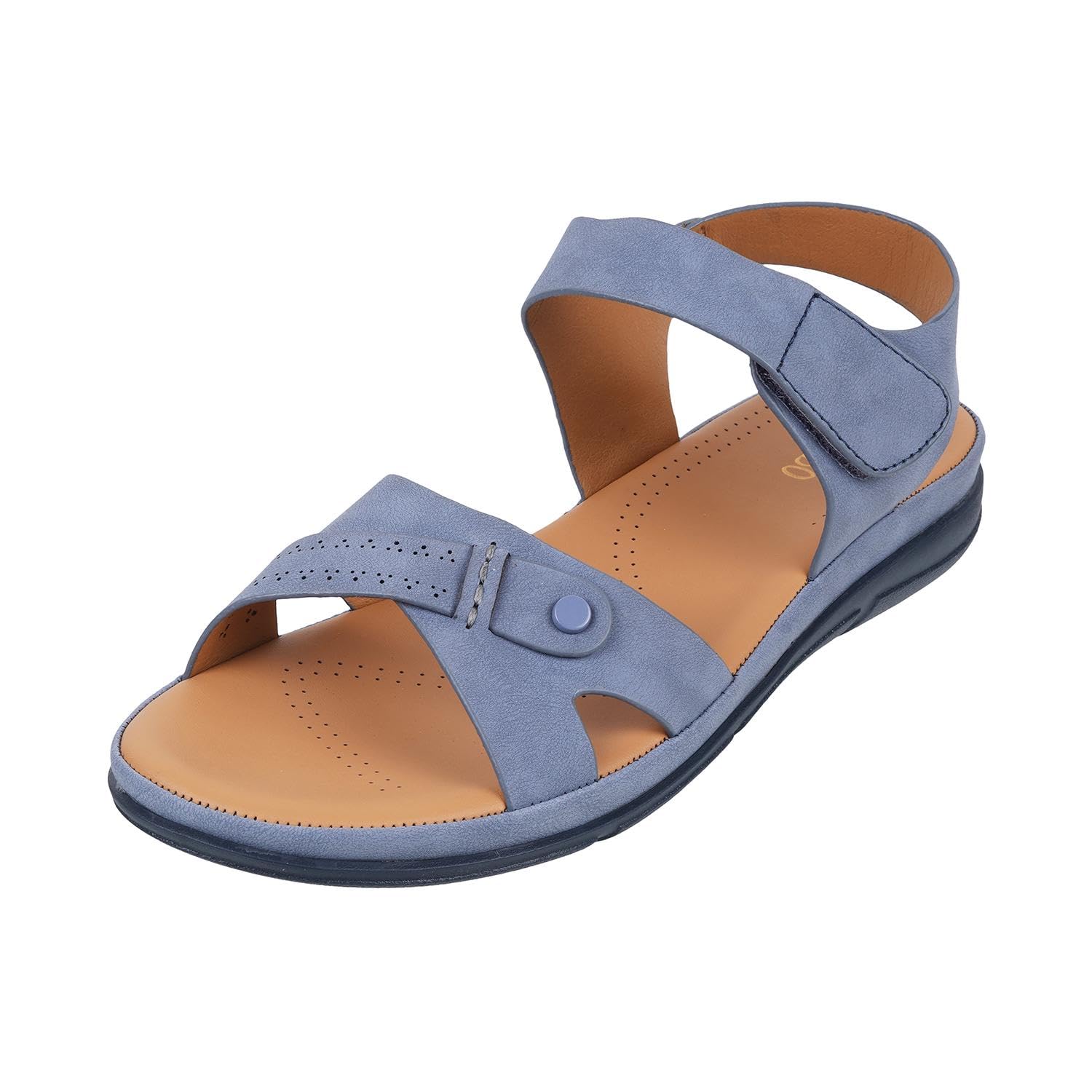 Metro Women Blue Synthetic Leather Comfort & Fashion Sandal UK/7 EU/40 (44-89) (B0CXMZMB94) Amazon Price History, Amazon Price Tracker