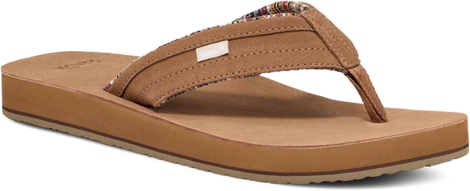 Sanuk Mens Ziggy ST | Flip Flops for Men | Mens Sandals | Beach Sandals | Water Friendly & Lightweight | Comfort Footbed