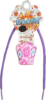 BOOM Superdrive Fresca Car Air Freshener on Mirror with Essential Oils Fragrance with Wooden Diffuser Lid - Peach