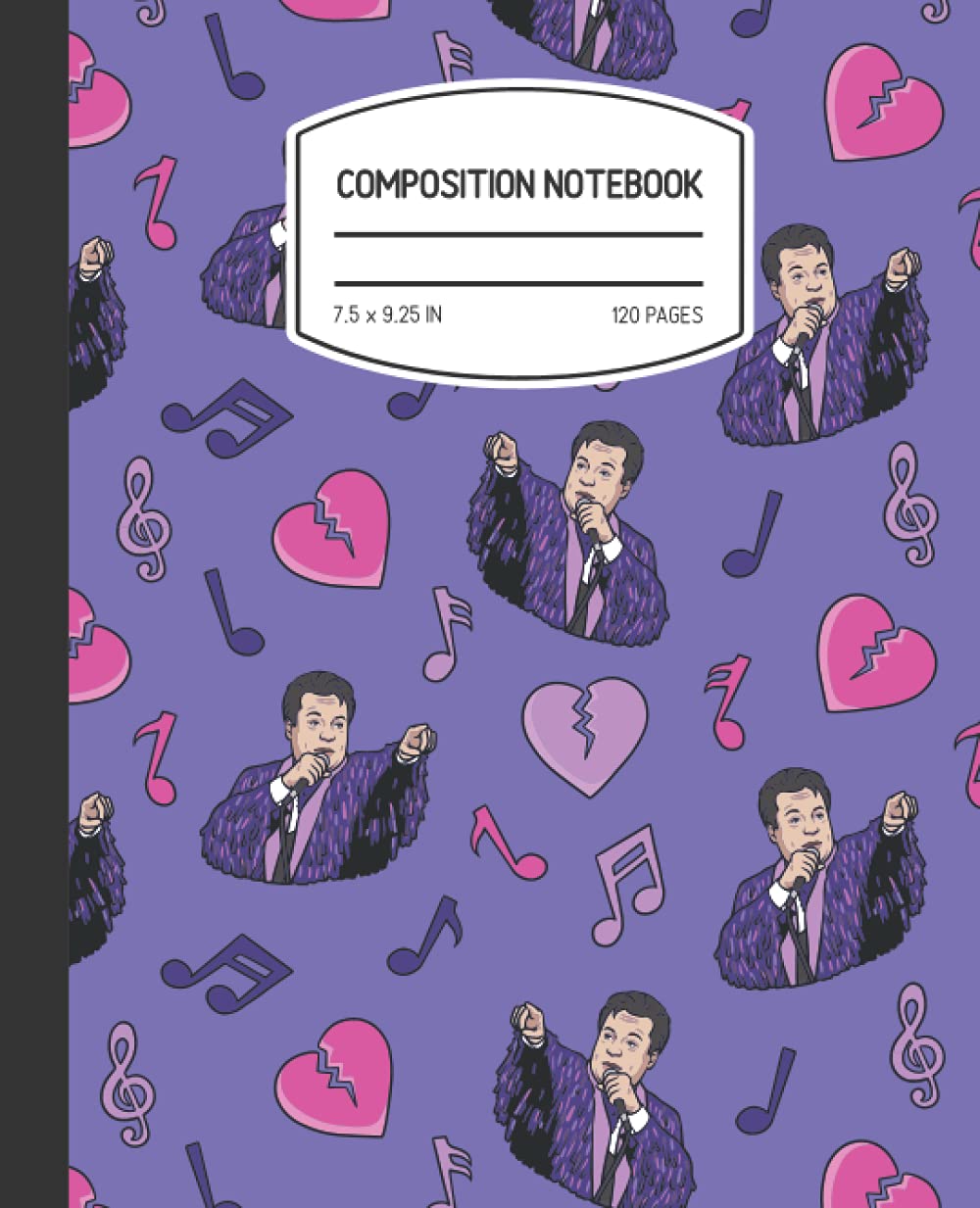 Juan Gabriel Composition Notebook: Juan Gabriel Composition Notebook for Students and Teachers, Divo de Juarez Singer Pattern, Ruled Book 7.5 x 9.25 ... to School Latino Notebooks, Gifts for Latinos